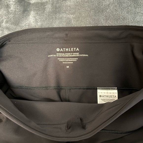 Athleta Women's Black Bike Shorts - Picture 4 of 4